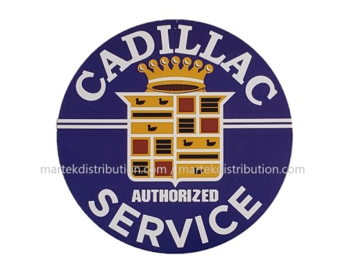 Enseigne Cadillac Ronde 12" Service